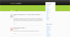 Desktop Screenshot of breaktrycatch.com